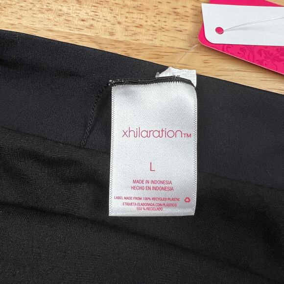 Xhilaration Juniors' High Leg High Waist Black Bikini Bottoms - Size Large - NWT - Picture 3 of 5